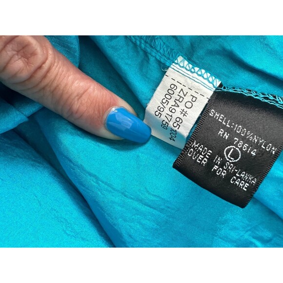 Turquoise‎ Windbreaker Track Pants Lightweight Sweatpants Large Unisex - Picture 4 of 5